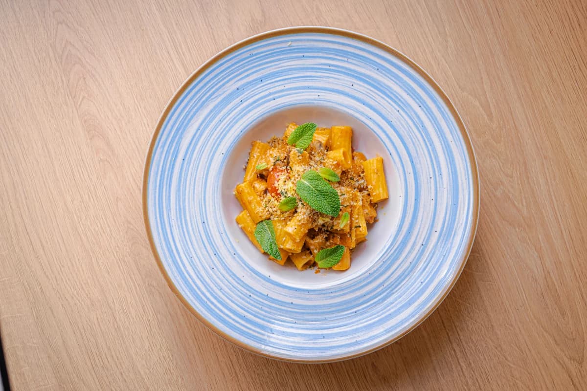 Rigatoni e pesce spada